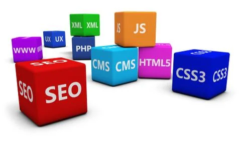 Web Design And Seo Stock Illustration