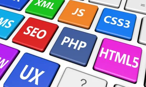 Web Design And Website Development Concept Stockillustratie