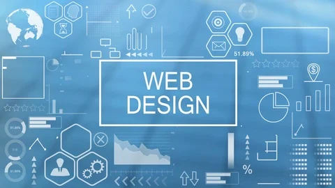 Web Design, Animated Typography Stock Footage 116356655