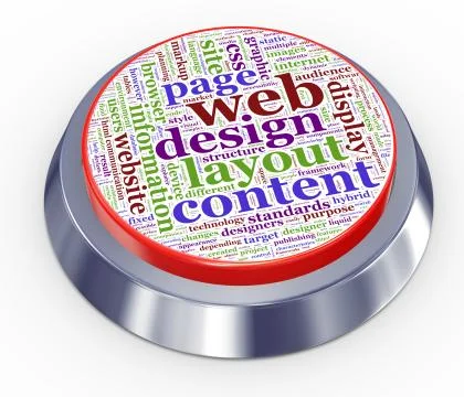Web design button Stock-Illustration