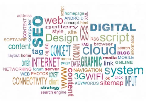 Web design chart for a website graphic designer Stock Illustration