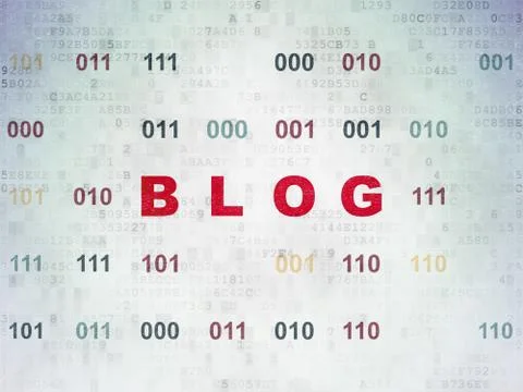 Web design concept: Blog on Digital Paper background Stock-Illustration