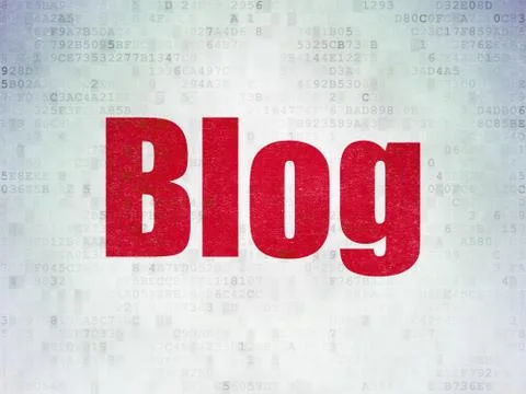 Web design concept: Blog on Digital Paper background Stock-Illustration