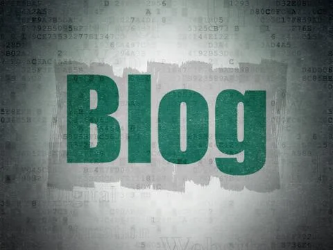 Web design concept: Blog on Digital Paper background Stock-Illustration
