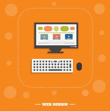 Web design concept Stock Illustration