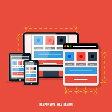Web design concept Stock Illustration
