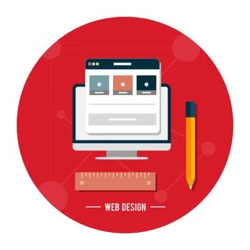 Web design concept Stock Illustration