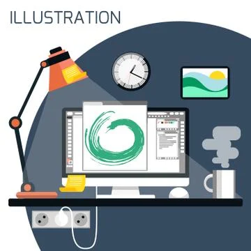 Web design concept Illustrazione stock