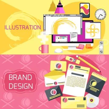 Web design concept Illustrazione stock