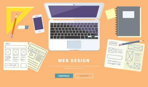 Web Design Concept Stock Illustration