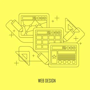 Web design concept Stock Illustration