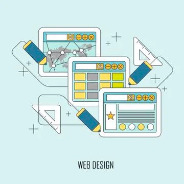 Web design concept Stock-Illustration