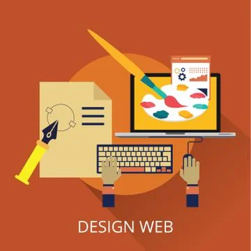 Web Design concept Illustrazione stock