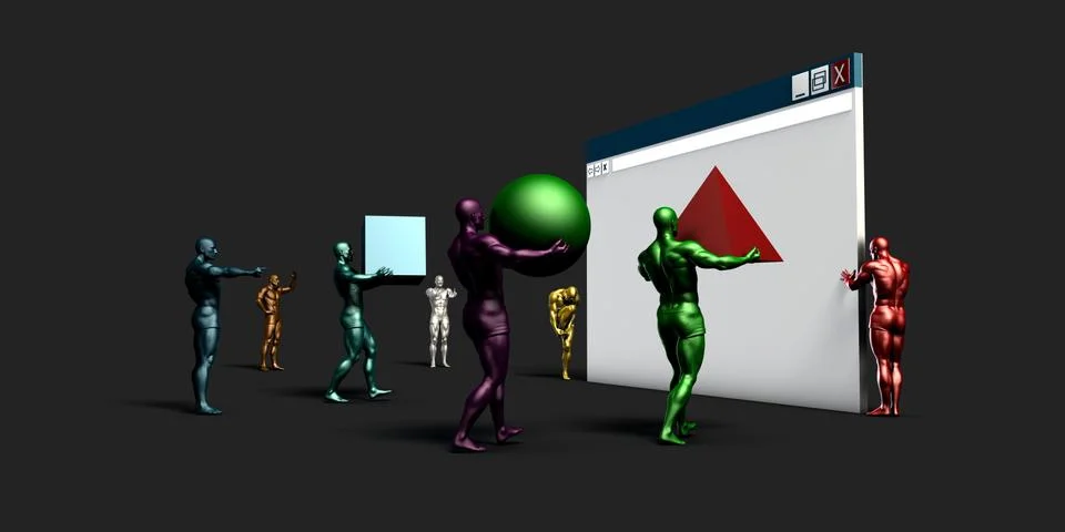 Web Design Concept Stockillustratie