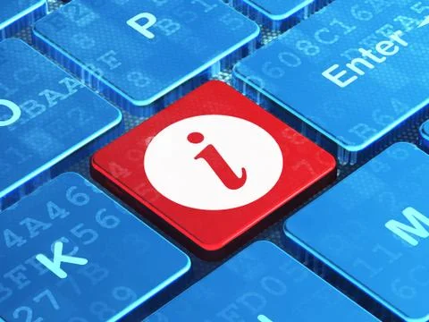 Web design concept: Information on computer keyboard background イラスト素材