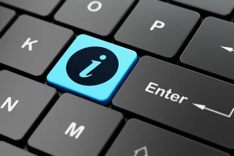 Web design concept: Information on computer keyboard background イラスト素材