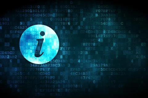 Web design concept: Information on digital background Illustrazione stock