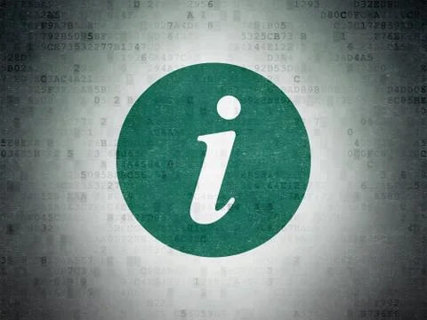 Web design concept: Information on Digital Data Paper background Illustrazione stock