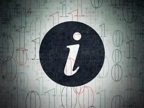 Web design concept: Information on Digital Data Paper background Stockillustratie