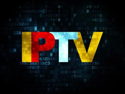 Web design concept: IPTV on Digital background Illustrazione stock