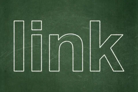 Web design concept: Link on chalkboard background イラスト素材