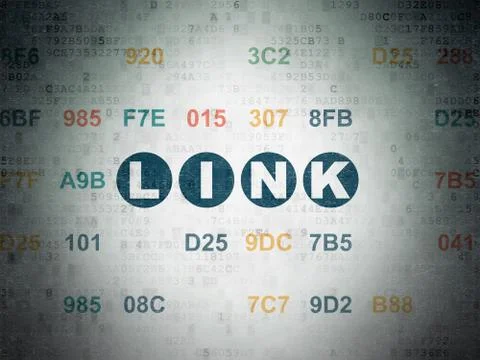 Web design concept: Link on Digital Data Paper background Stock-Illustration