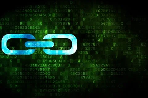 Web design concept: Link on digital background Ilustración de archivo