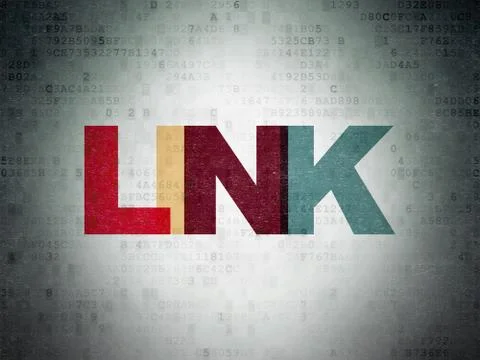 Web design concept: Link on Digital Data Paper background Stock-Illustration