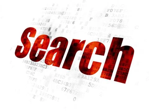 Web design concept: Search on Digital background イラスト素材