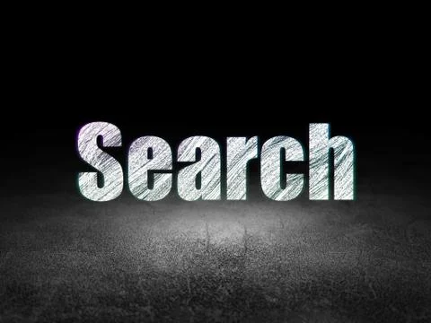 Web design concept: Search in grunge dark room イラスト素材