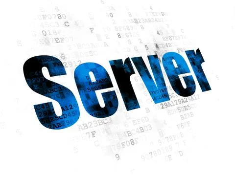 Web design concept: Server on Digital background Stock-Illustration