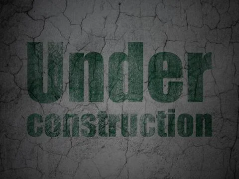 Web design concept: Under Construction on grunge wall background Illustrazione stock