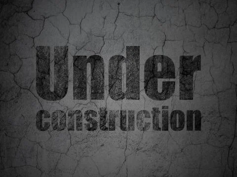 Web design concept: Under Construction on grunge wall background Illustrazione stock
