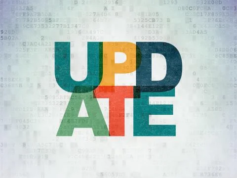 Web design concept: Update on Digital Paper background 库存插图