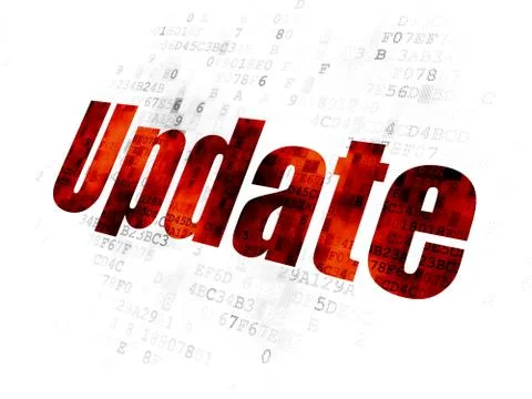 Web design concept: Update on Digital background Stock Illustration