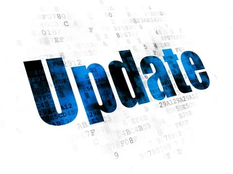 Web design concept: Update on Digital background Illustrazione stock