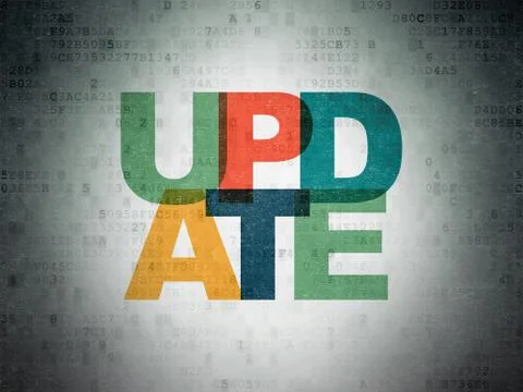 Web design concept: Update on Digital Data Paper background 库存插图