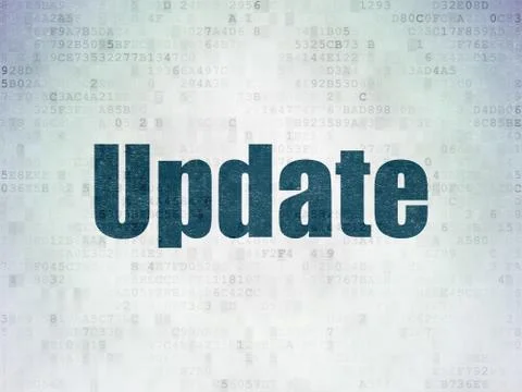 Web design concept: Update on Digital Data Paper background Stock-Illustration