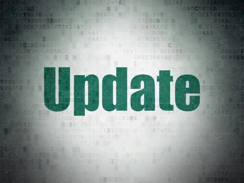 Web design concept: Update on Digital Data Paper background Stock-Illustration