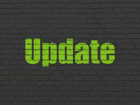 Web design concept: Update on wall background Stock-Illustration