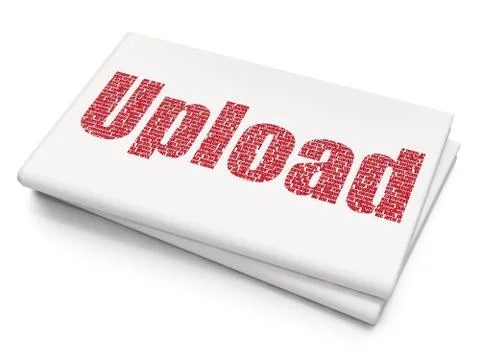 Web design concept: Upload on Blank Newspaper background Stock-Illustration