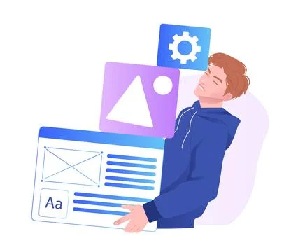 Web Design Concept. Vector illustration 스톡 일러스트