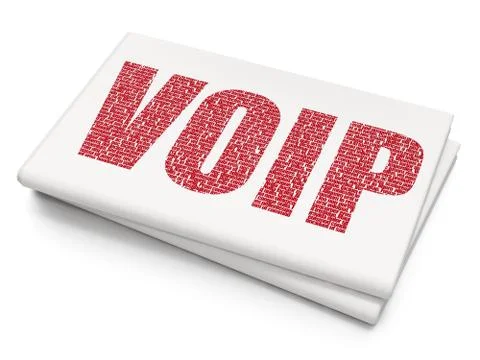 Web design concept: VOIP on Blank Newspaper background Stock-Illustration