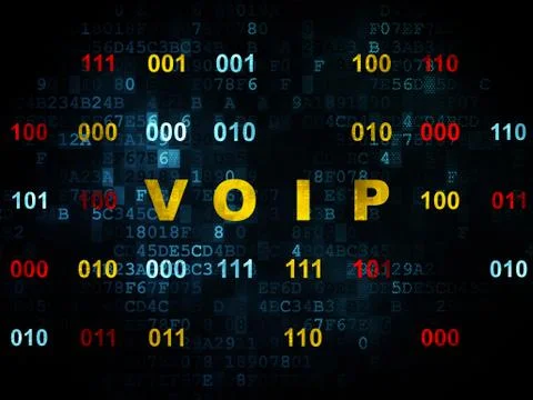 Web design concept: VOIP on Digital background Stock-Illustration