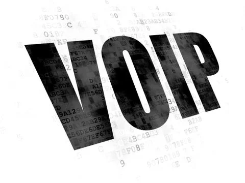 Web design concept: VOIP on Digital background Stock-Illustration
