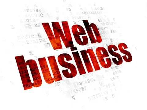 Web design concept: Web Business on Digital background Stock-Illustration