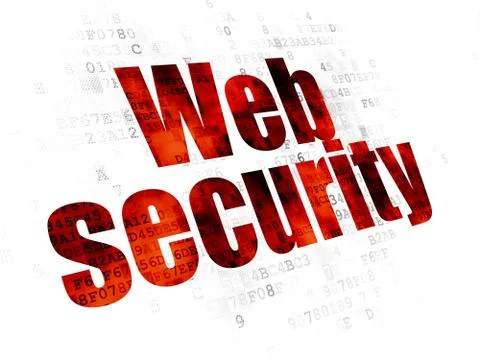 Web design concept: Web Security on Digital background Stock-Illustration