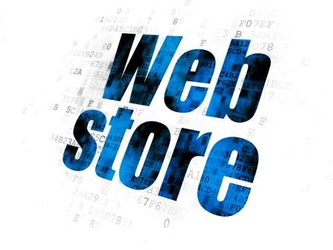 Web design concept: Web Store on Digital background Stock-Illustration
