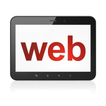 Web design concept: Web on tablet pc computer Illustrazione stock