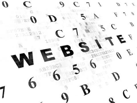 Web design concept: Website on Digital background Stock Illustration